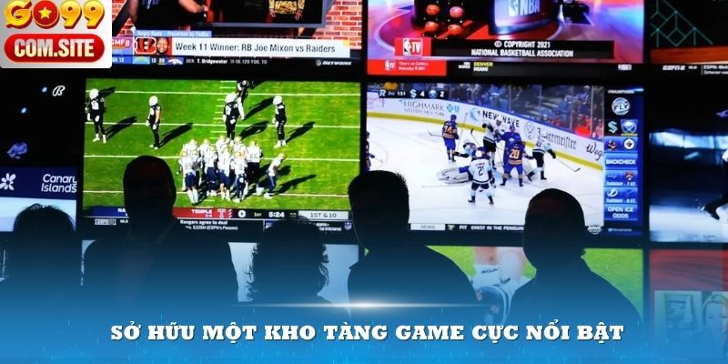 Sân chơi sở hữu một kho game cực kỳ nổi bật